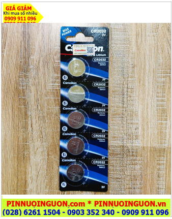 COMBO mua 01vỉ=5viên Pin Camelion CR2032 lithium 3v chính hãng _ Giá chỉ 39.000đ/ vỉ 5viên